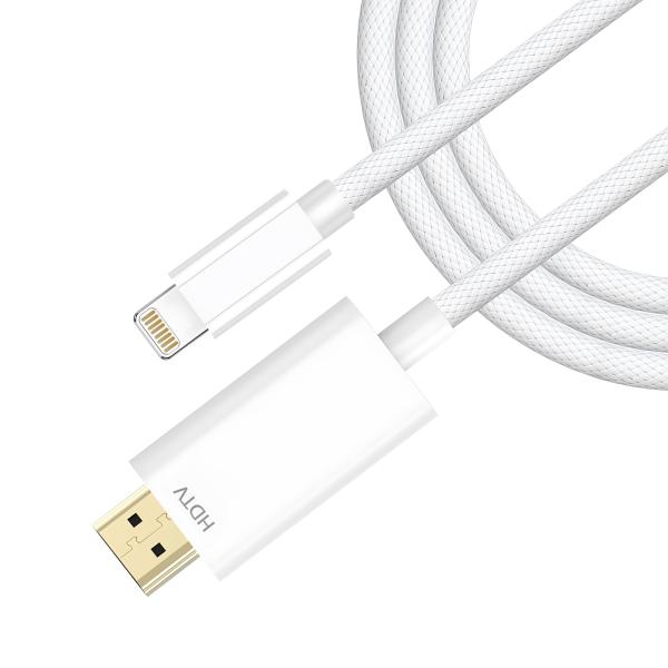 Moowarm i Phone HDMI 変換ケーブル 1.5M20新モデル MFi認証品ライトニング HDMIケーブル AVアダ