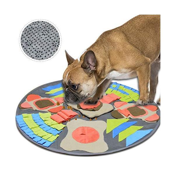 犬用マット ノーズワークマット ペットおもちゃ 嗅覚訓練 ストレス解消 手作り 餌入れ毛布 オレンジ色 75 75cm Tjx ストア309 通販 Yahoo ショッピング