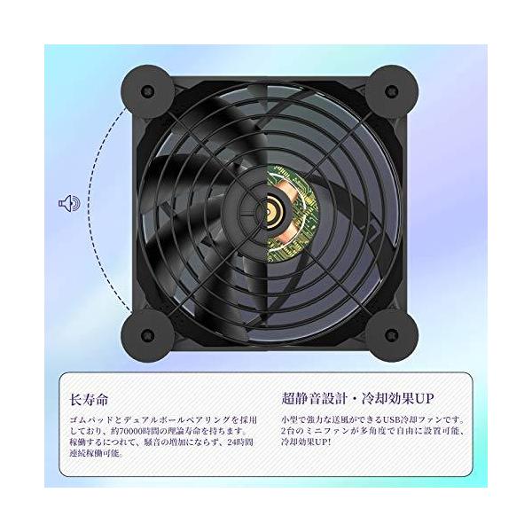 Uphere 12cm Usb冷却ファン Usb扇風機 ミニ送風機 Pcケースファン 2基連結 1100rpm 静音タイプ N12u03 Buyee Buyee Japanese Proxy Service Buy From Japan Bot Online