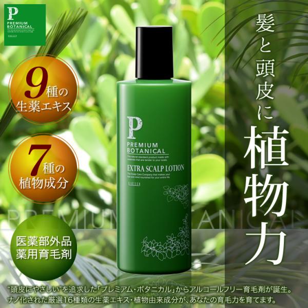 育毛サロン発 育毛剤 薬用 プレミアムボタニカル エクストラスカルプローション 300ml×3本 医薬部外品 日本製　育毛 養毛 抜け毛 発毛促進 薄毛 頭皮 産後脱毛