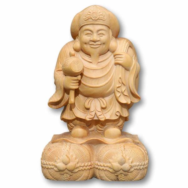 木彫人気の大黒天像　大黒天　仏像　東洋彫刻　七福神　金運 木彫人気の大黒天像 大黒天 仏像 東洋彫刻 七福神 金運 - メルカリ