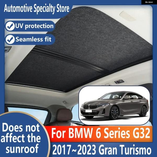 並行輸入品 BMW G32 6シリーズ グランツーリスモ 2017〜2023年式用 - 22年式 車用サンルーフ断熱ルーフバイザー 静電吸着スエード生地 耐U