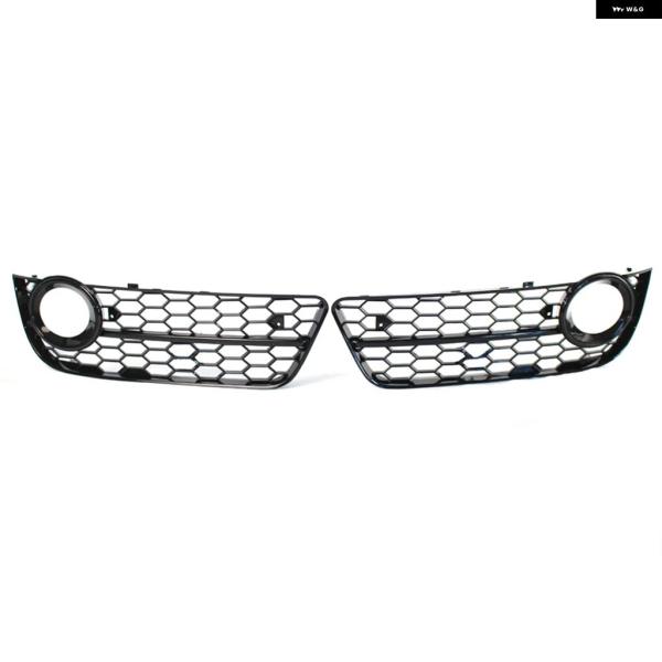 並行輸入品 アウディ A5 クーペ/スポーツバック 2008 - 11 フロント バンパー ハニカムメッシュ グリル 左右 フォグランプ