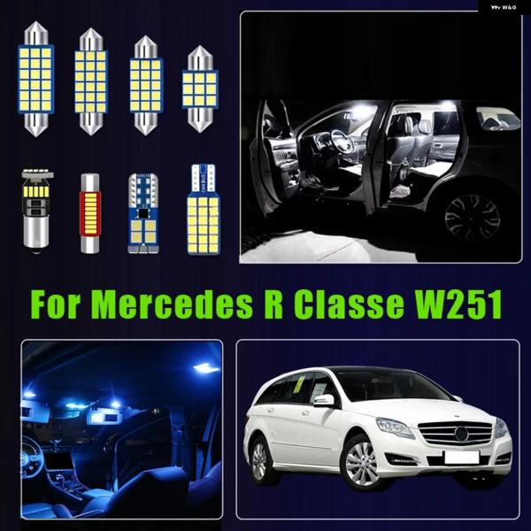 並行輸入品 メルセデス ベンツ R クラス W251用 12V 車用  LED 電球 車内読書灯 トランク バニティ ミラー ライト 13個
