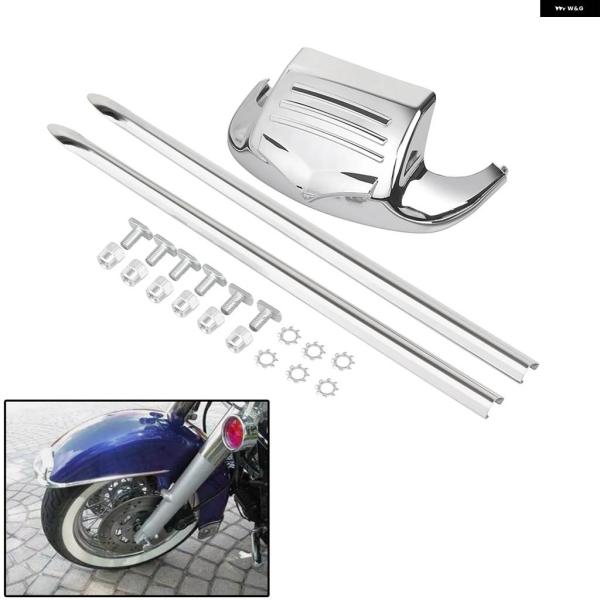 並行輸入品】クローム オートバイ フロントフェンダーチップ スピア