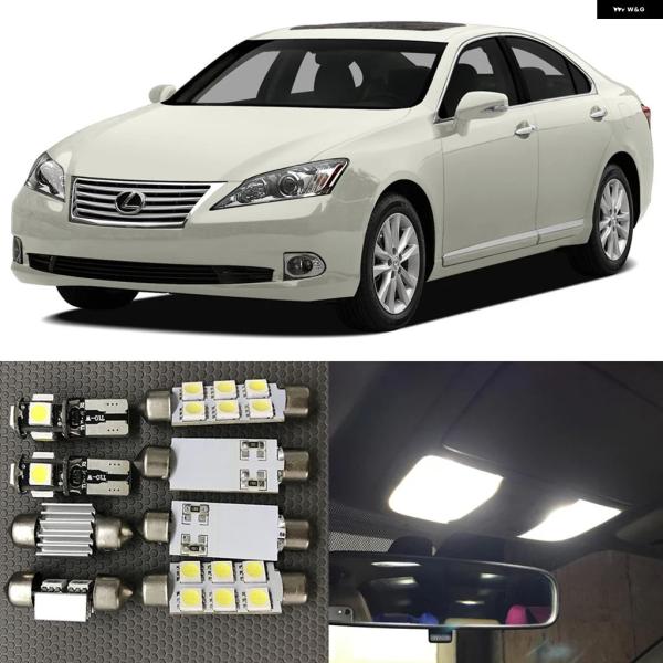 並行輸入品 2007年〜2012年式レクサスES350用白色 LED 車内ライト バルブ 11個セット CANBUS対応マップランプドアランプ トランク ランプ