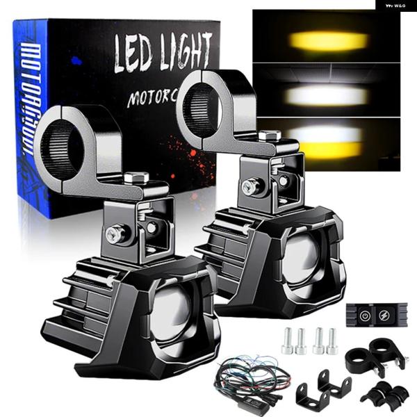 並行輸入品 BMW MT07 MT03 MT09 オートバイ LED フォグランプ 補助 ヘッドライト 80W より 明ランプ 2個 R1200GS F800GS F700GS ヤマハ