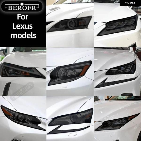 並行輸入品 スモーク ステッカー カー ヘッドライト フィルム レクサス ES 300H NX CT GS IS LC LS RX LX570 RC UX GX