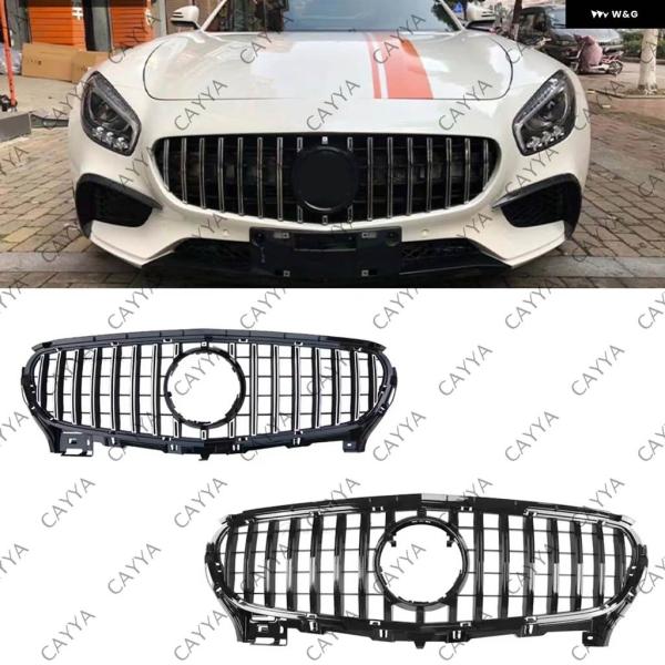 並行輸入品 車用アッパーフロント バンパー グリル メルセデス ベンツ W190 C190 AMG GT クーペ GTS ロードスター GT40 GT53 GT