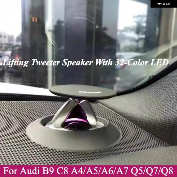 並行輸入品 リフティングツイーター スピーカー 32色LED アウディ B9 C8 A4/A5/A6/A7 Q5/Q7/Q8LHD 電動ト レブル ホーン 車計