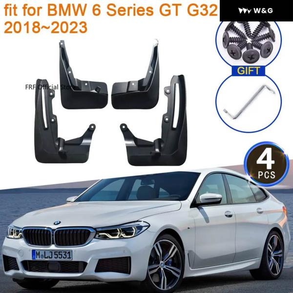 4X BMW 6シリーズ グランツーリスモ GT G32 2018-23 マッドガード フェンダーフレア マッド フラップ ガード スプラッシュ リアフェンダー