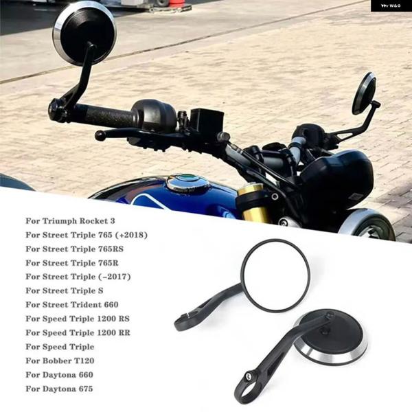並行輸入品 トライアンフ ロケット3 ストリートトリプルS 765 RS/R スピード トリプル 1200RS/RR用 オートバイ ハンドルバー バック ミラー