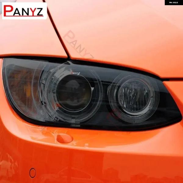 並行輸入品 BMW E90 E92 E93 M3 GTS CRT カー ヘッドライト フィルム スモークブラック ステッカー クリア 2個セット 2007-20