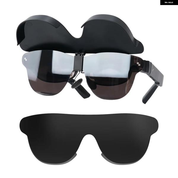 並行輸入品 HIBLOKS レンズ フード RAYNEO AIR3/AIR3S PRO/AIR4/AIR 4 PRO メガネ 没入型体験 遮光リバーシブルカバー