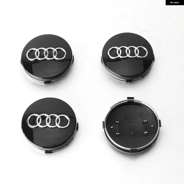並行輸入品 4個車用ホイールセンターハブキャップカバー アウディ Sライン A1 A2 A3 A4 A5 A6 A7 A8 RS S1 S2 S3 Q1 Q2 