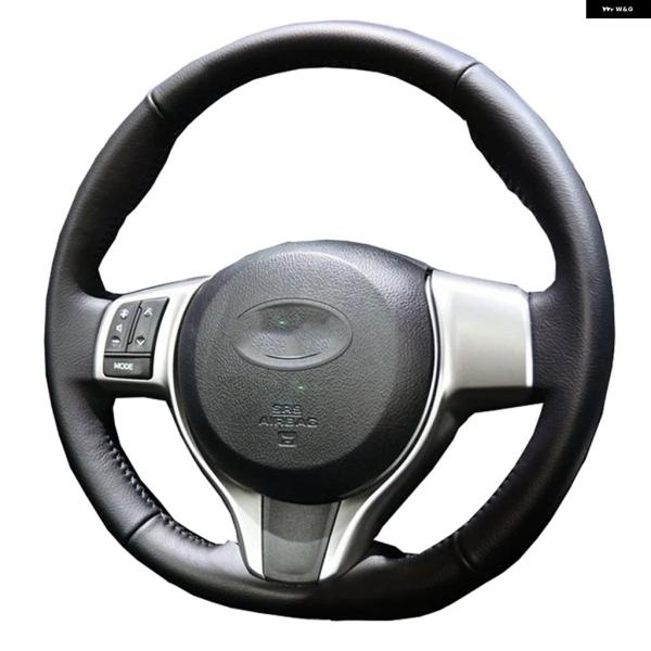 並行輸入品 ナッパレザー製カーハンドルカバー トヨタ ヤリス ヴァーソ S ヴィッツ ラクティス 2010-2016 スバル トレジア