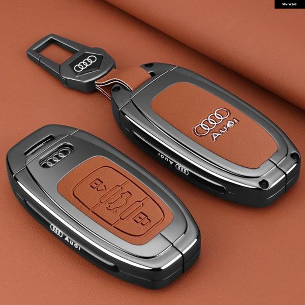 並行輸入品 レザーキーケースカバー シェルバックル 特殊カーキーカバー アウディ A1 A3 8V A4 B8 B9 A5 A6 C7 A7 A8 Q3 Q5 Q7 S4 S6 S7 S8 R8 TT