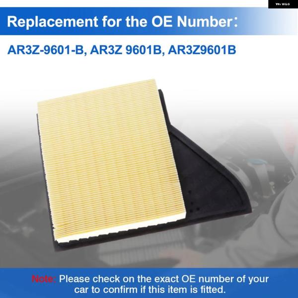 並行輸入品 フォード マスタング コンバーチブル 3.7L 2011 - 14 エンジン エア フィルター AR3Z-9601-B AR3Z9601B カー