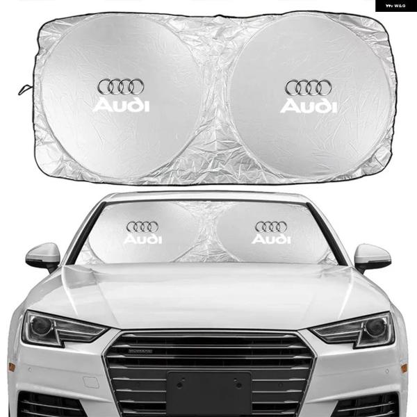 並行輸入品 車用 フロントガラス サンシェード バイザー UVシールド アウディ RS3 S4 S6 S7 TT A1 A2 A3 A4 A5 A6 A7 A8
