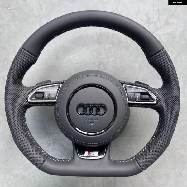 並行輸入品 マイクロファイバーレザー カー ステアリングホイール カバー アウディ S1 8X S3 8V スポーツバック S4 B8 アバント