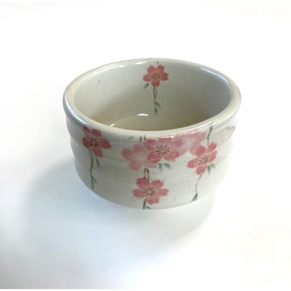 抹茶椀　しだれ桜抹茶々椀