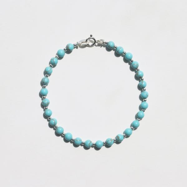 HARPO �A���| TURQUOISE BEADS BRACELET B305 �^�[�R�C�Y �r�[�Y �u���X���b�g �n���| ���f�B�[�X �u�����h ���i�摜2