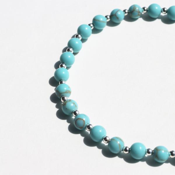 HARPO �A���| TURQUOISE BEADS BRACELET B305 �^�[�R�C�Y �r�[�Y �u���X���b�g �n���| ���f�B�[�X �u�����h ���i�摜3