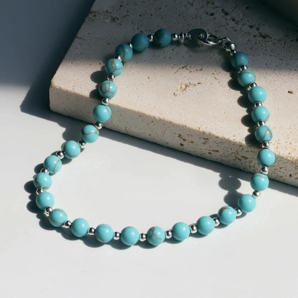 HARPO �A���| TURQUOISE BEADS BRACELET B305 �^�[�R�C�Y �r�[�Y �u���X���b�g �n���| ���f�B�[�X �u�����h ���i�摜5