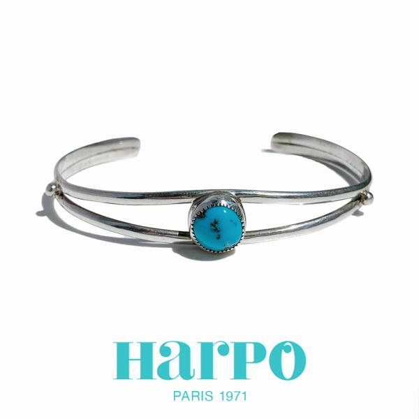 HARPO アルポ Navajo Turquoise &amp; Silver Bracelet BRW126 ナバホ ターコイズ シルバー ブレスレット バングル シルバー カジュアル ハルポ レディース