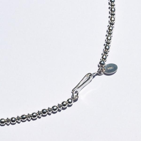 HARPO �A���| Navajo round and saucer silver beads necklace 64cm/3mm �i�o�z���E���h�A���h�\�[�T�[�V���o�[�r�[�Y�l�b�N���X �i�o�z�p�[�� �n���| ���i�摜4