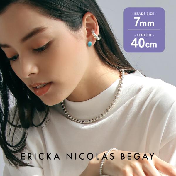 ERICKA NICOLAS BEGAY シルバー ネックレス 40cm ERICKA NICOLAS BEGAY:ナバホシャイニーネックレス 0.4/40cm