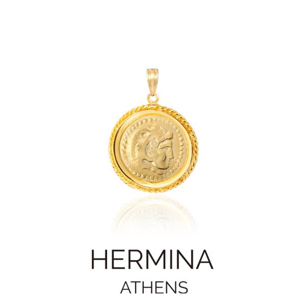 HERMINA ATHENS ヘルミーナアセン ジルコニア付 ムーンチャーム 