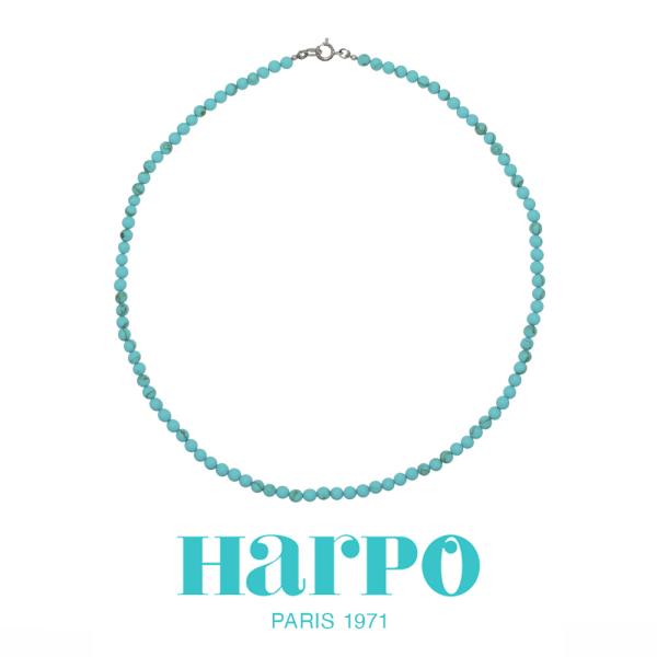 HARPO �A���| Turquoise Beads Necklace N294 �^�[�R�C�Y �r�[�Y �l�b�N���X �C���f�B�A���W���G���[ �n���| �C���f�B�A���W���G���[ ���i�摜