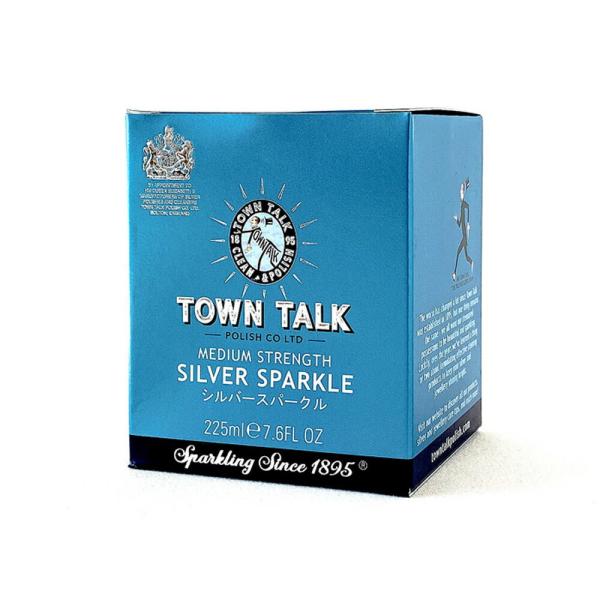 シルバークリーナー シルバー磨き シルバークロス ブラシセット TOWN TALK タウントーク S-01 シルバースパークル 225ml お徳用サイズ