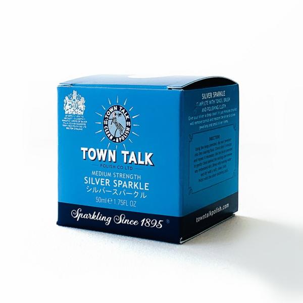 シルバークリーナー シルバー磨き シルバークロス ブラシセット TOWN TALK タウントーク S-14 シルバースパークル・ミニ 50ml お手頃サイズ