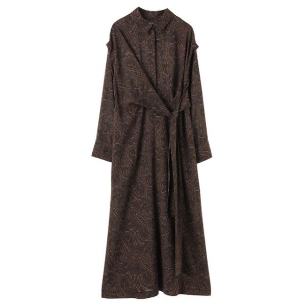 クラネ Clane 花柄 ウエストリボン ペイズリー シャツ ワンピース Waist Ribbon Paisley Shirts Onepiece Cn L Op 019 Store Volk 通販 Yahoo ショッピング