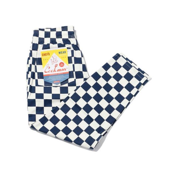 �N�b�N�}�� COOKMAN �p���c Chef Pants Checker Pink �V�F�t�p���c �`�F�b�J�[ �l�C�r�[