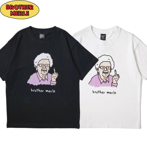tシャツ BROTHER MERLE ブラザーマール Artwork 25853251 T-Shirts Black White アートワーク 半袖Tシャツ カットソー メンズ レディース