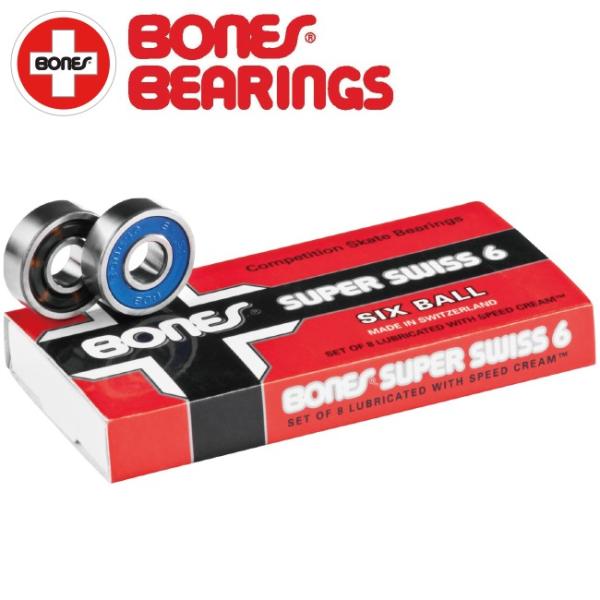 ボーンズ BONES スケボー パーツ SUPER SWISS 6 SKATEBOARD BEARINGS 8