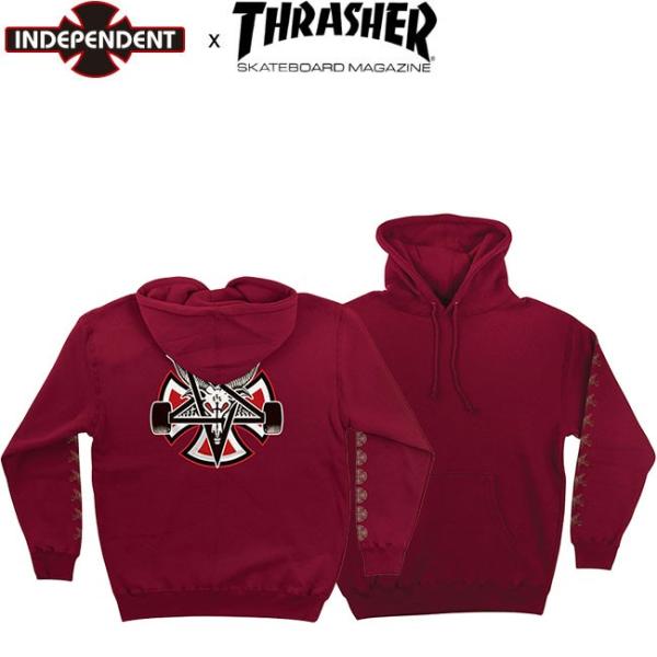 00s INDEPENDENT【THRASHER フェード　ブラック　希少】 INDEPENDENT TRUCK COMPNY INDEPENDENT x THRASHER PENTAGRAM CROSS