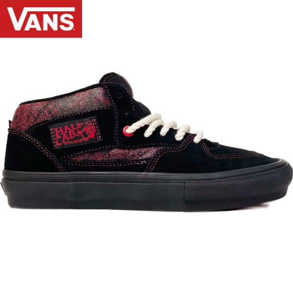スニーカー VANS バンズ SKATE HALF CAB SKATEBOARD SHOES Red/Black スケートボード シューズ ハーフキャブ メンズ