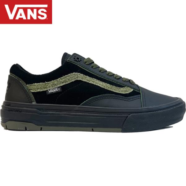 スニーカー VANS バンズ Skate Old Skool Wafflecup SKATEBOARD SHOES Willow Green/Black スケートボード シューズ オールドスクール メンズ