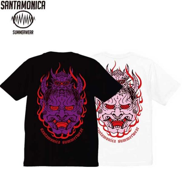 サンタモニカ・サマー・ウェアー SMSW 半袖 tシャツ DOH S/S TEE BLACK WHITE SANTA MONICA SUMMER WEAR 半袖Tシャツ カットソー メンズ レディース HEY-SMITH