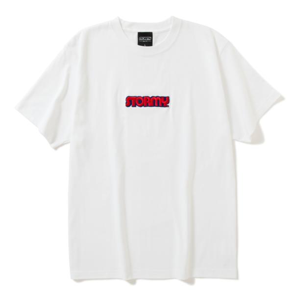 tシャツ STORMY ORIGINAL ストーミー Logo 3D Embroidery T-Shirts White 半袖Tシャツ 刺繍 カットソー メンズ レディース