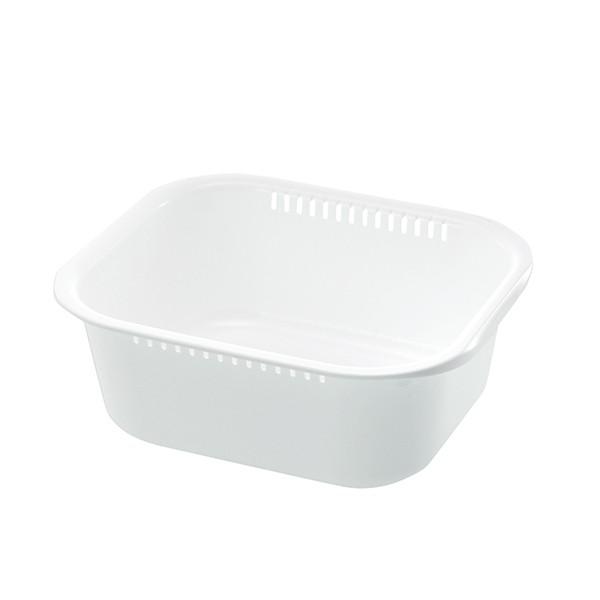 便利な目盛り付きつけ置き洗いに便利な角型洗い桶35×30×13.5cm