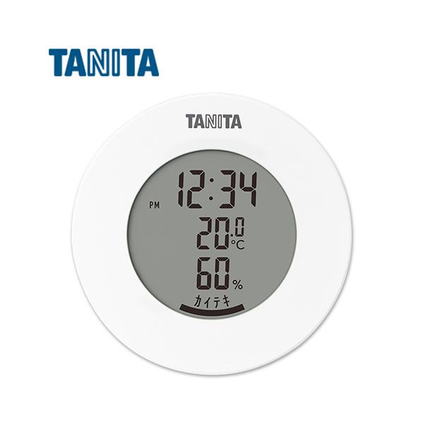 【送料無料】タニタ　TT585WH デジタル温湿度計 ホワイト