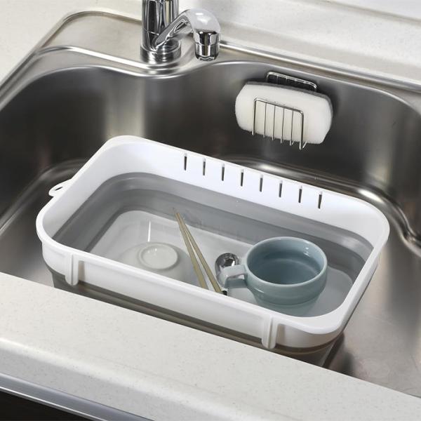 折りたたみできる角型洗桶つけ置きに便利な排水栓付使用後はたたんでコンパクトに収納製品サイズ:(約)幅26×奥行35.5×高さ12.5cm、耐荷重:(約)4kg製品重量:(約)0.45kg原料樹脂:本体/ポリプロピレン・熱可塑性エラストマー(...