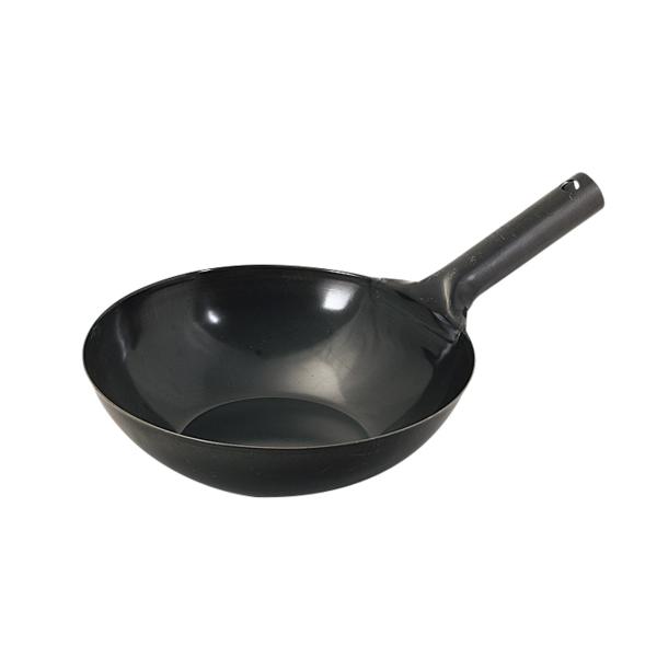 パール金属 HC-1040 鉄製IH対応底平北京鍋27cm 【日本製 大きめ 中華鍋 いため鍋 炒め鍋 鉄製 ブラック 鉄分補給 野菜炒め チャーハン 揚げ物】