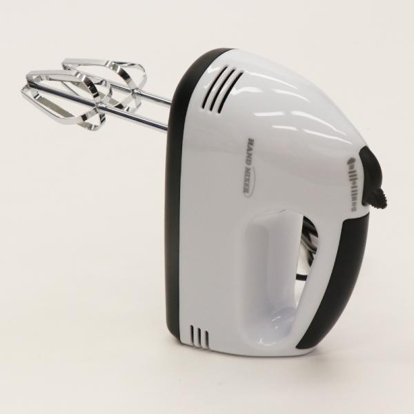 ヒロコーポレーション ステンレス ハンドミキサー HML-006BK 【電動 泡立て器 3段階 スピード 切り替え 自立式 調理道具 泡だてコンパクト】