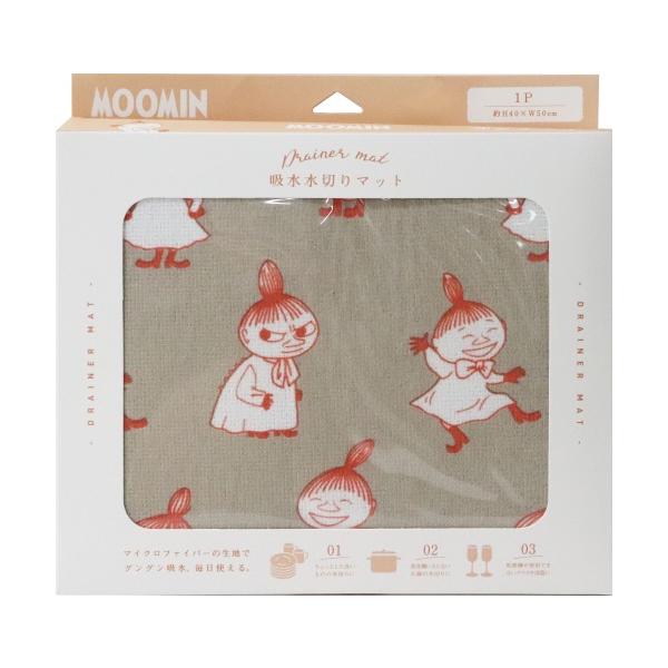 ■マイクロファイバーの生地でグングン吸水、毎日使えるシンプルな線画のムーミンキャラクターパターンがキッチンを彩る吸水水切りマットです。●サイズ：縦40×横50cm●材質表生地：ポリエステル100%中材：ポリウレタン●原産国：中国